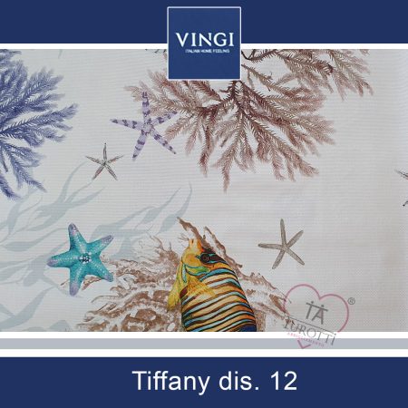 Tovaglia sei posti rettangolare 180x140 Vingi Tiffany dis 12 - immagine 2