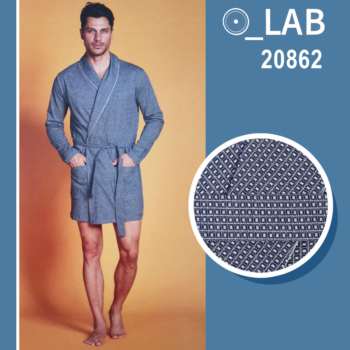 Giacca da camera uomo cotone Lab - Turotti Abbigliamento