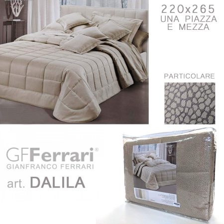 Trapuntino una piazza e mezza elegante GF Ferrari Dalila grigio - immagine 2