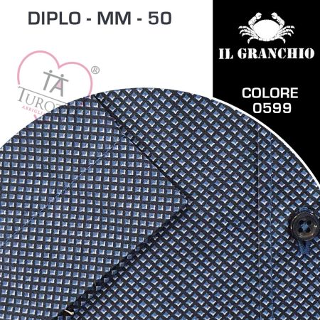 Il Granchio Camicia Uomo Diplo-MM-50  mezza manica  colore 0599 - immagine 2