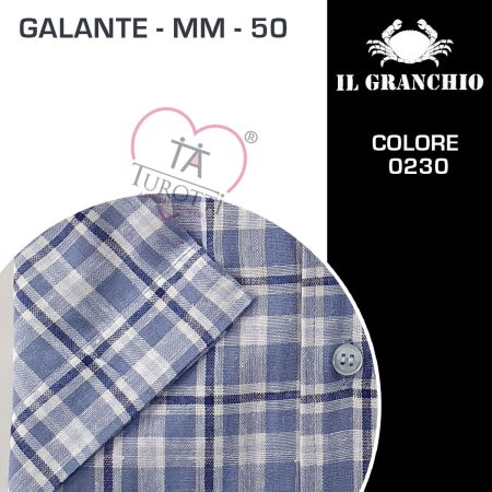 Il Granchio Camicia Uomo Galante-MM-50  mezza manica  colore 0230 - immagine 2