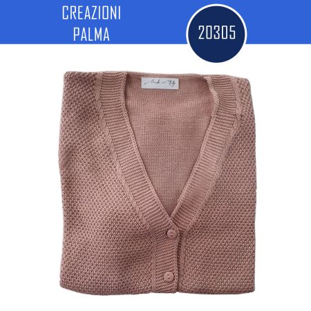 Cardigan mezza manica signora bottoni  scollo a v  art 20305 Creazioni Palma - immagine 7