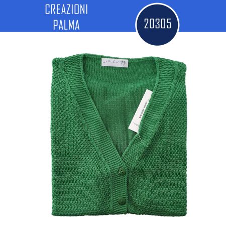 Cardigan mezza manica signora bottoni  scollo a v  art 20305 Creazioni Palma - immagine 9
