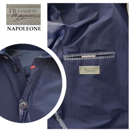 Impermeabile Napoleone Fb Fashion uomo  variante blu - immagine 2