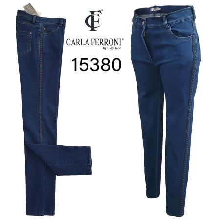 Jeans  elasticizzato stretch donna  15380 Carla Ferroni - immagine 2