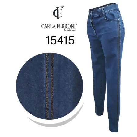 Jeans  elasticizzato stretch donna  15415 Carla Ferroni - immagine 2