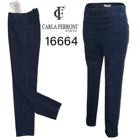 Jeans  elasticizzato stretch donna  16664 Carla Ferroni - immagine 2