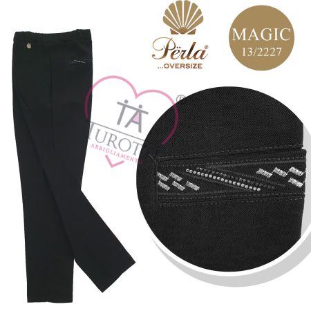 Pantalone donna classico Perla Oversize fucsia Magic 13 2227 - immagine 5