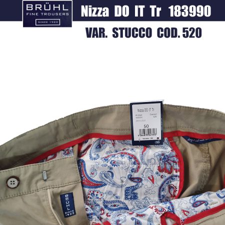 Pantalone Estivo Uomo  Bruhl 183990-188 Nizza TR colore 520 Stucco - immagine 4