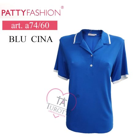 Polo donna mezza manica 2 bottoni art a7460  Patty Fashion - immagine 2