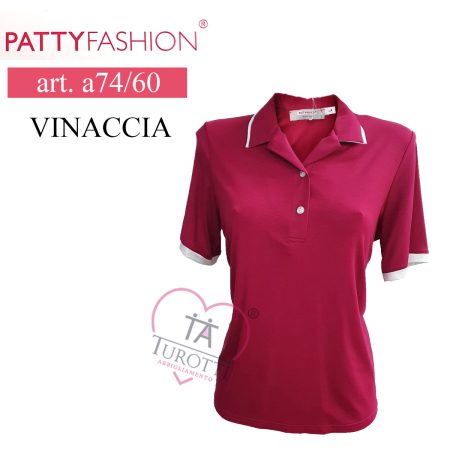 Polo donna mezza manica 2 bottoni art a7460  Patty Fashion - immagine 4