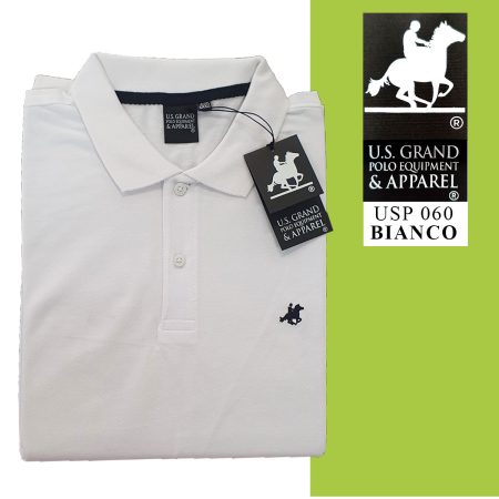 Polo mezza manica  cotone  art USP 060 US Grand Polo Equipment & apparel  colori assortiti - immagine 4