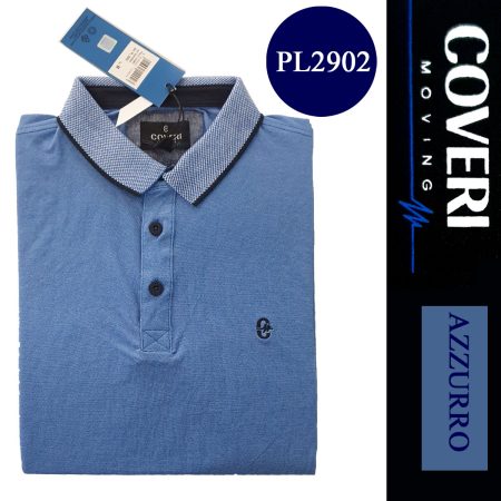 Coveri Moving Polo uomo mezza manica  cotone  art PL2902 colori assortiti - immagine 3