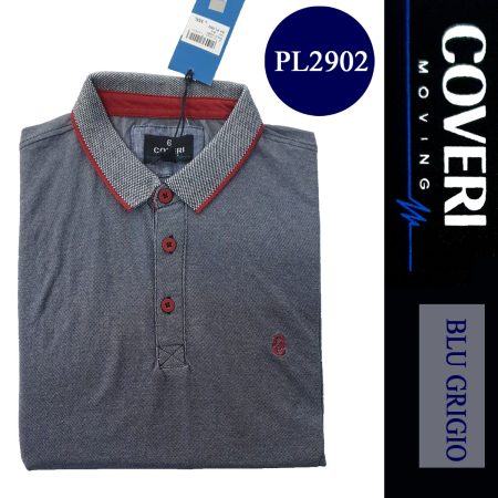 Coveri Moving Polo uomo mezza manica  cotone  art PL2902 colori assortiti - immagine 5