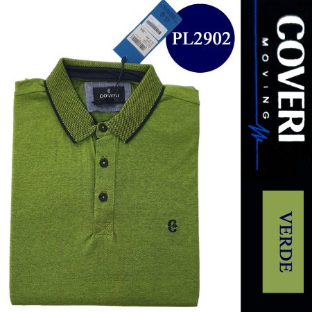 Coveri Moving Polo uomo mezza manica  cotone  art PL2902 colori assortiti - immagine 2