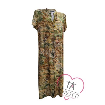 Vestito donna abbottonato sul davanti art 747 dis 38042 azzurro - immagine 2