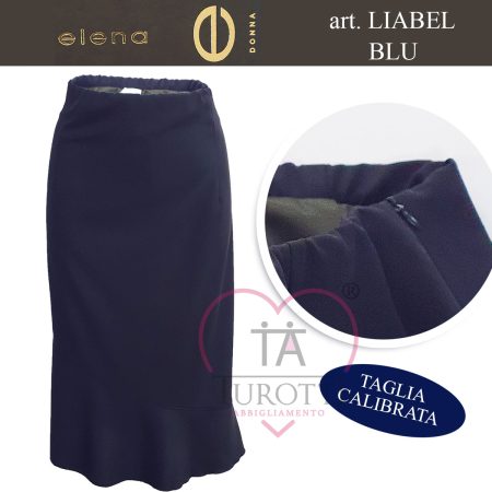 Gonna  svasata leggera Elena  art Liabel nero - immagine 2