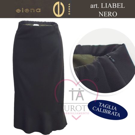 Gonna  svasata leggera Elena  art Liabel nero - immagine 7