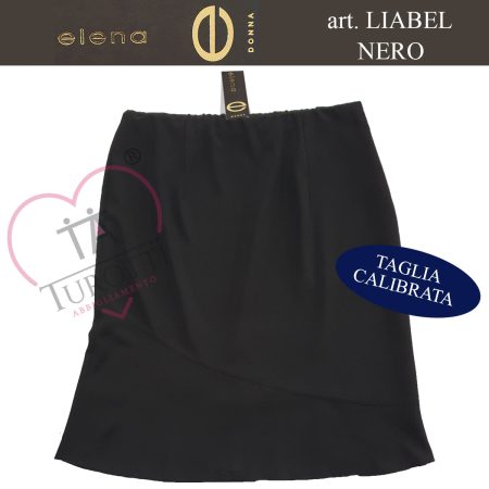 Gonna  svasata leggera Elena  art Liabel nero - immagine 5