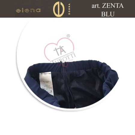 Gonna  tubino leggera Elena  art Zenta blu - immagine 5
