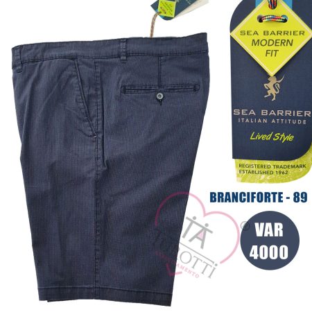 Bermuda uomo Sea Barrier art Branciforte 89  colore 4000 blu - immagine 2