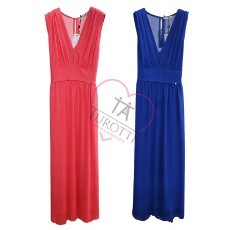 Abito  con rouge smanicato donna art 10142 Kitana