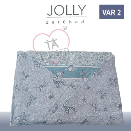 Completo lenzuola matrimoniale Zero Bed  Jolly var 2 acquamarina - immagine 2