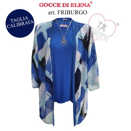 Completo maglia giacca  pantalone donna  art Friburgo  Gocce di Elena in 2 varianti colore - immagine 7