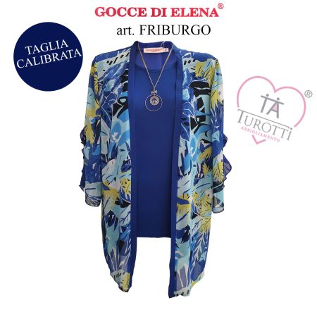 Completo maglia giacca  pantalone donna  art Friburgo  Gocce di Elena in 2 varianti colore - immagine 4