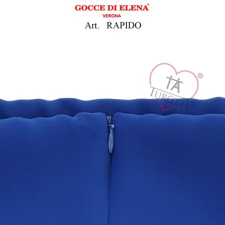 Completo maglia giacca gonna donna  art Rapido  Gocce di Elena bluette - immagine 5