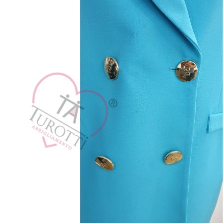 Rinascimento  Giacca doppio petto donna  art 107861  turchese - immagine 3
