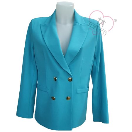 Rinascimento  Giacca doppio petto donna  art 107861  turchese - immagine 4