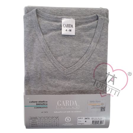 Maglia  scollo V GARDA uomo art 3475  cotone elastico bielastico continuativo 4 colori - immagine 5