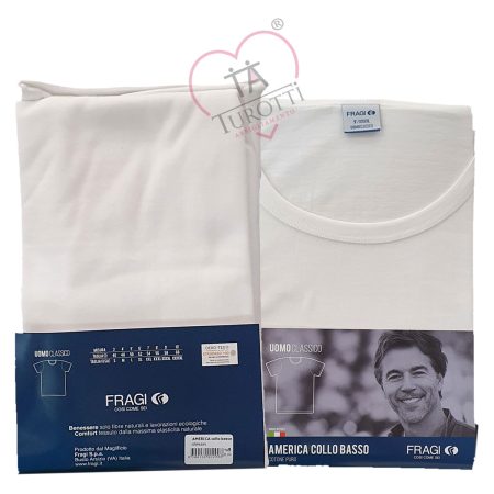 Fragi Maglia collo basso uomo  cotone puro  art. America - immagine 2