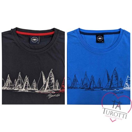 Il Granchio T-Shirt Uomo  art VF00007308308ST COLORE azzurro - immagine 2