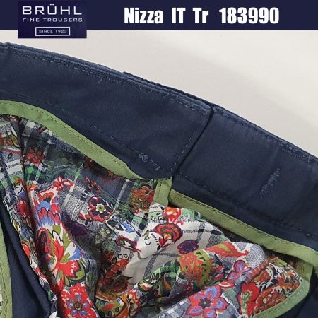 Pantalone Bruhl Estivo Uomo 183990-188 Nizza TR colore 680 marino - immagine 4