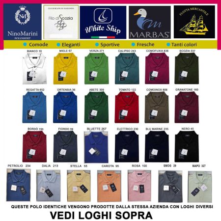 Polo uomo Nino Marini art 82300 uomo filo di Scozia var Mapo - immagine 9