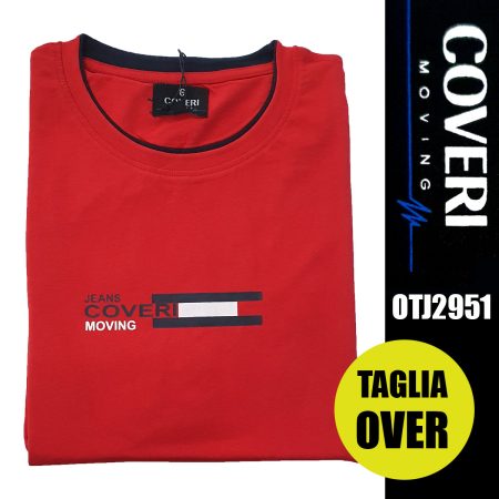 Coveri Moving T-Shirt Uomo  art OTJ2951  rosso - immagine 3