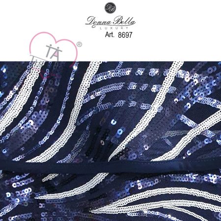 Top  spalla larga  Donna Bella art 8697  brillantini - immagine 3