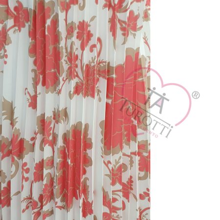 Rinascimento abito plissettato longuette spalla larga  art 109445  rosa sorbetto - immagine 2