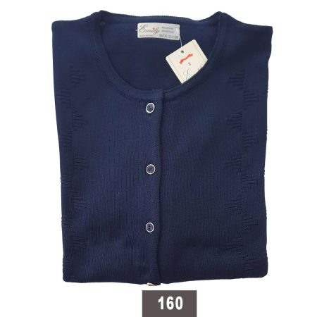 Cardigan da signora Emily manica lunga collo alla coreana art 160 50% cotone 50% acrilico colori assortiti - immagine 3
