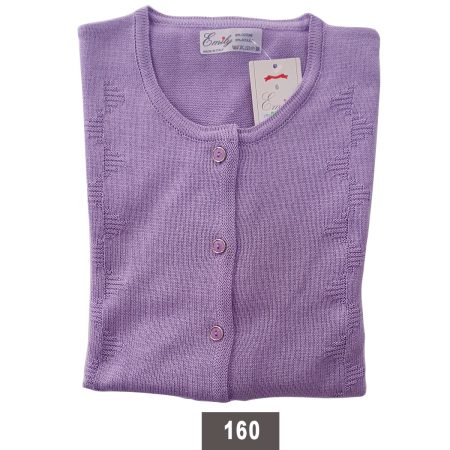 Cardigan da signora Emily manica lunga collo alla coreana art 160 50% cotone 50% acrilico colori assortiti - immagine 2