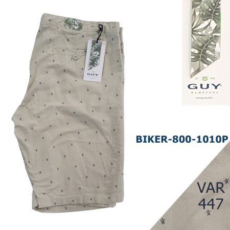 Bermuda uomo Guy Biker-800k-1010P colore beige chiaro
