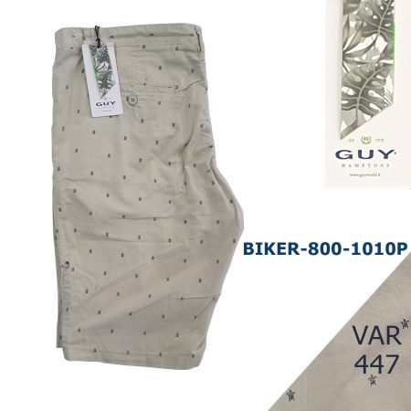 Bermuda uomo Guy Biker-800k-1010P colore beige chiaro - immagine 2
