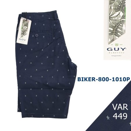 Bermuda uomo Guy Biker-800k-1010P colore blu notte - immagine 2
