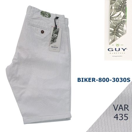 Bermuda uomo Guy Biker-800k-3030S colore bianco