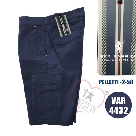 Bermuda uomo Sea Barrier Pelletti-2-58 colore blu - immagine 2