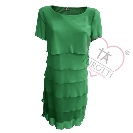 Abito con balze donna art E22329 Ambra Corsini colori assortiti - immagine 2
