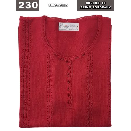 Maglia da  signora 230 Emily girocollo 50% cotone 50% acrilico scollo a calice misto cotone colori assortiti - immagine 8