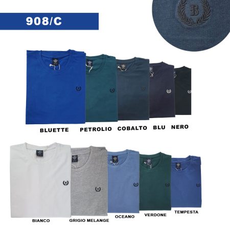 T-Shirt Uomo Be Board art 908C taglia conformata  oceano - immagine 2